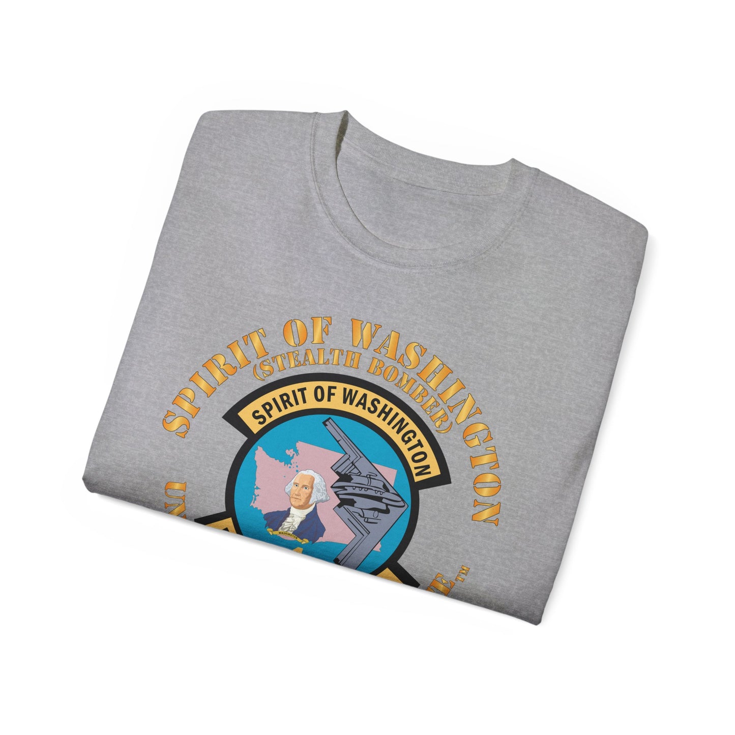 Unisex Ultra Cotton Tee - USAF - B2 - Spirit of Washington - Stealth Bomber X 300