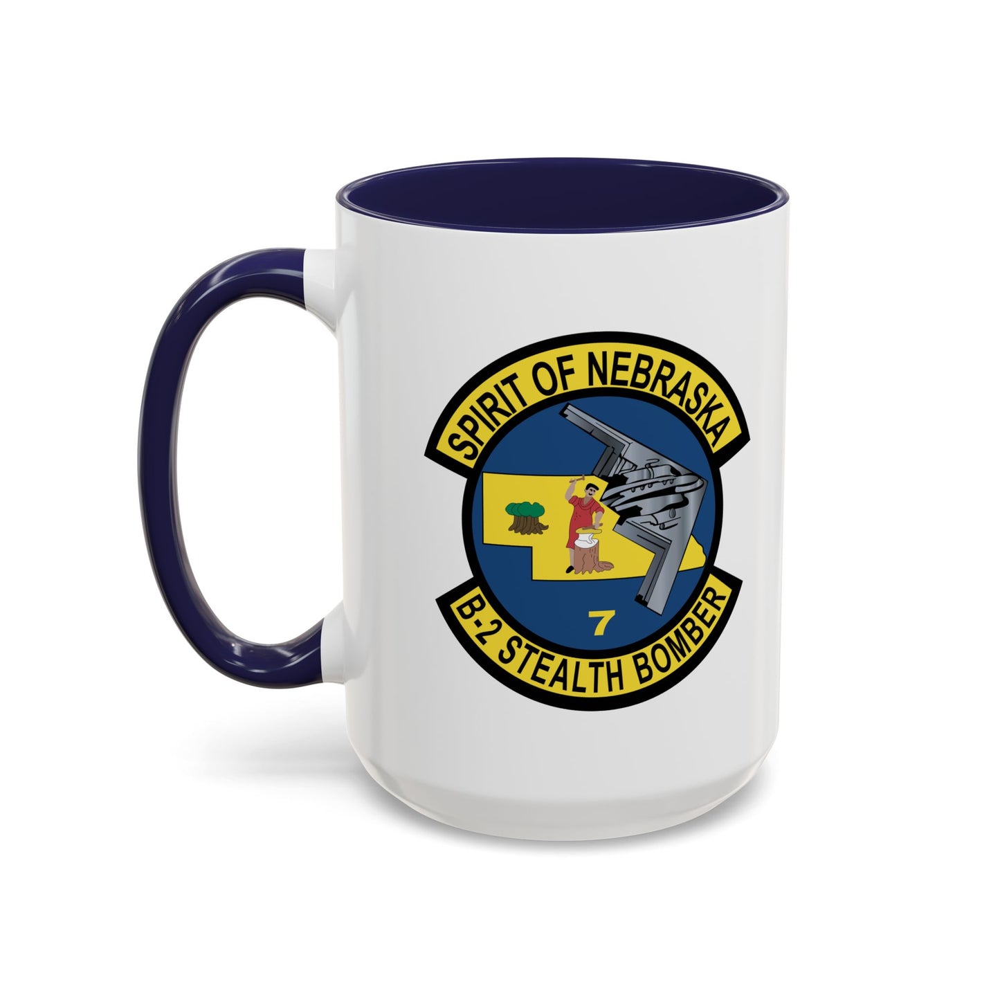 Accent Coffee Mug (11oz & 15oz) - USAF - B2 - Spirit of Nebraska - Stealth Bomber wo txt X 300
