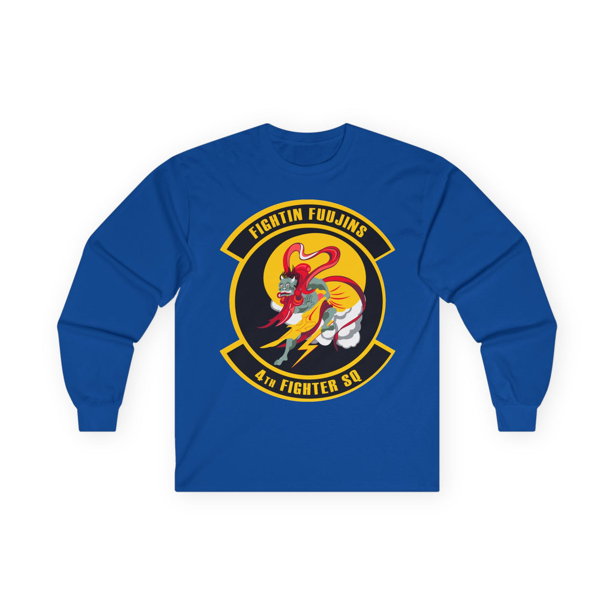 Unisex Ultra Cotton Long Sleeve Tee - USAF - 4th Fighter Squadron wo txt