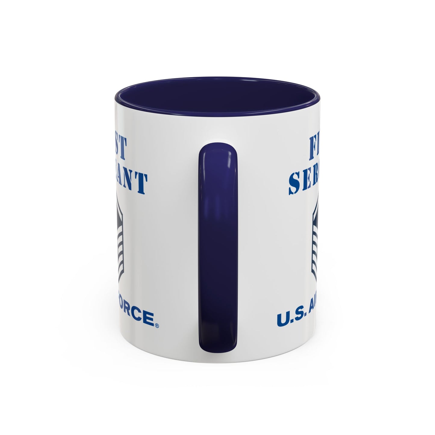 Accent Coffee Mug (11oz & 15oz) - USAF - First Sergeant (E7b) - 2020 - US Air Force w Text X 300