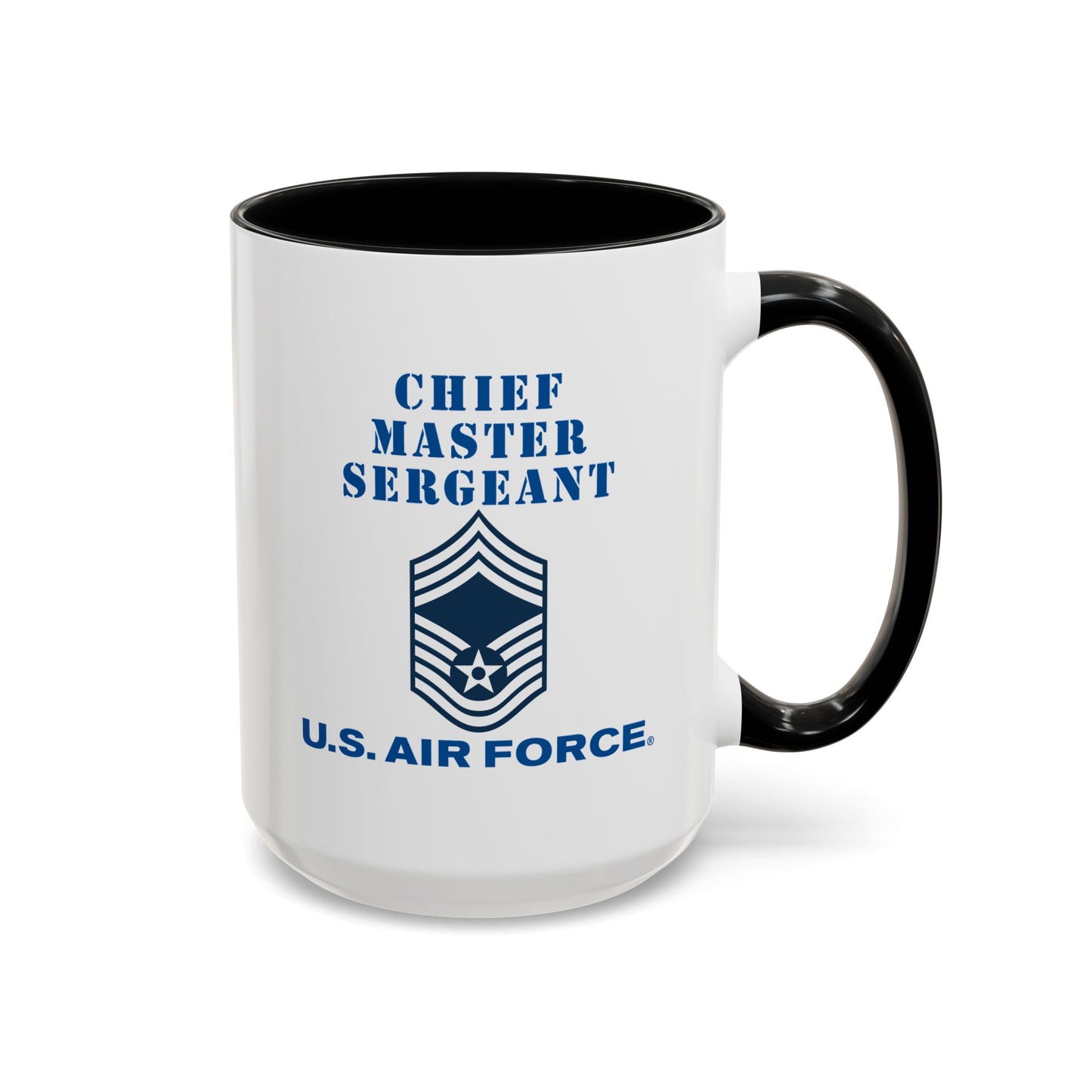 Accent Coffee Mug (11oz & 15oz) - USAF - Chief Master Sergeant (E9a) - 2020 - US Air Force w Text X 300