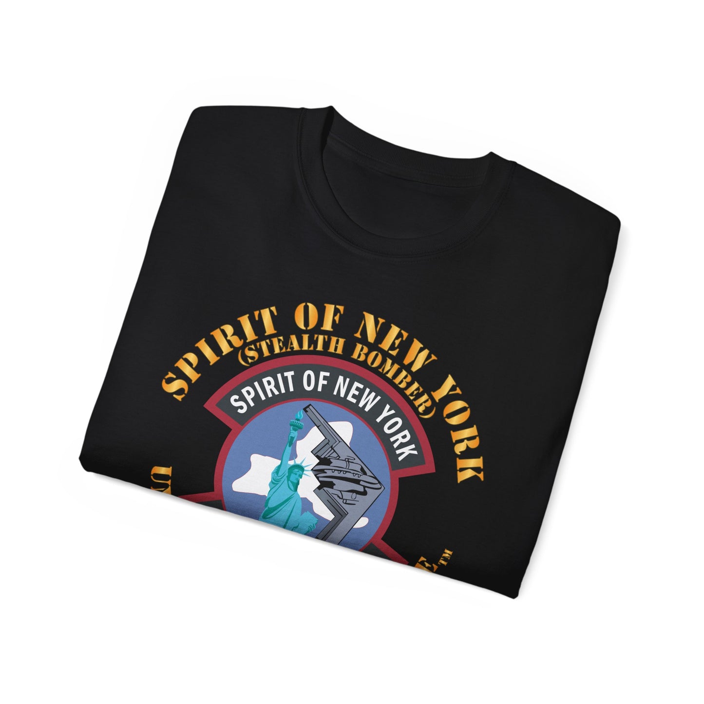 Unisex Ultra Cotton Tee - USAF - B2 - Spirit of New York - Stealth Bomber X 300