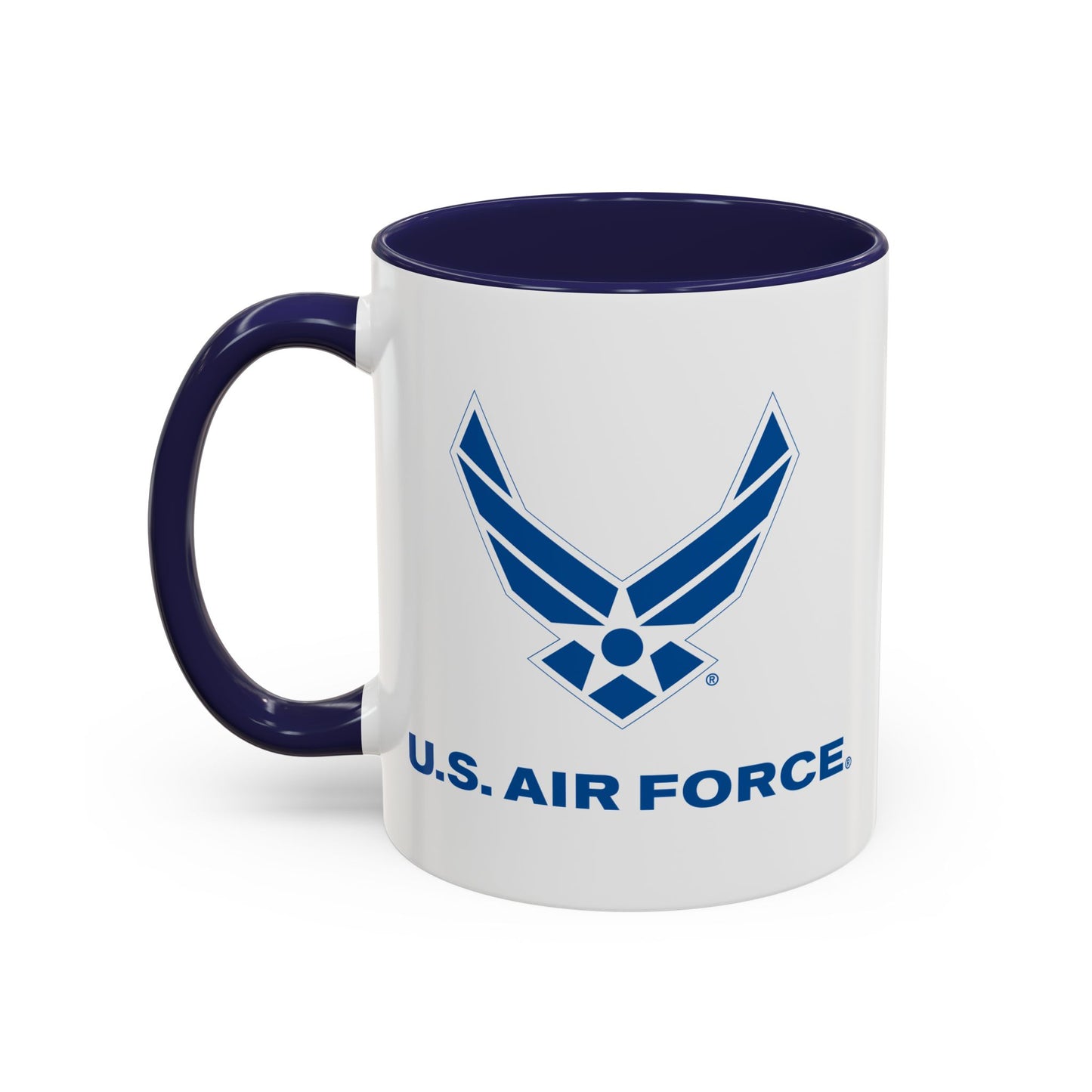 Accent Coffee Mug (11oz & 15oz) - USAF Logo, TM Txt - U S Air Force X 300