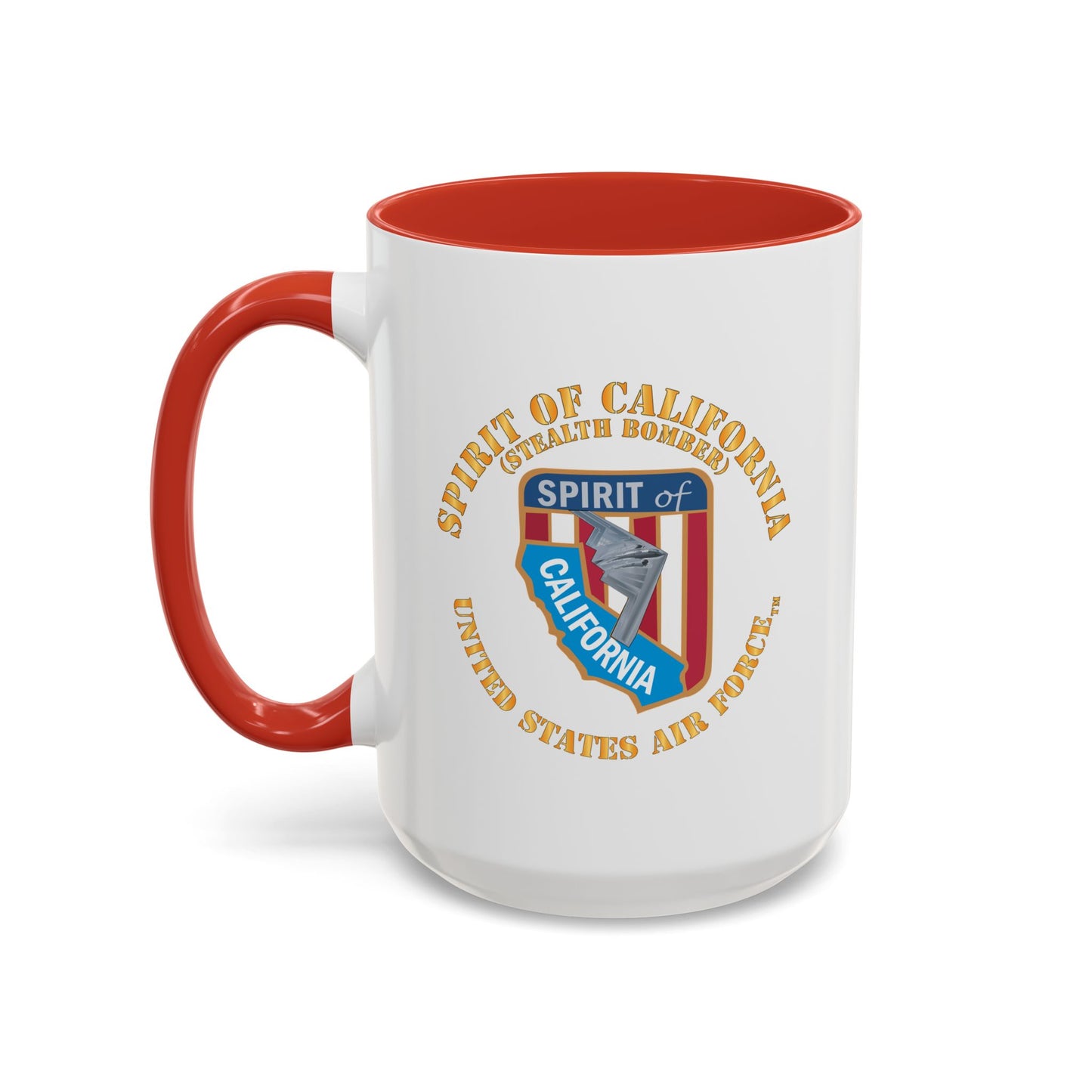 Accent Coffee Mug (11oz & 15oz) - USAF - B2 - Spirit of California - Stealth Bomber X 300