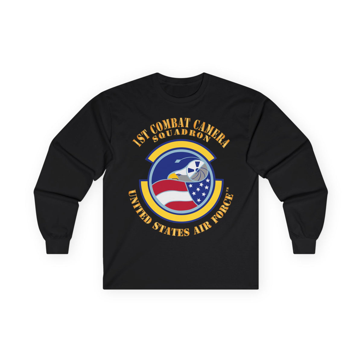 Unisex Ultra Cotton Long Sleeve Tee - USAF -  1st Combat Camera Squadron