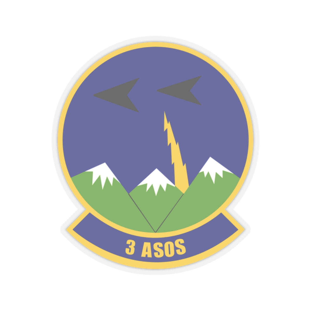 Kiss-Cut Stickers - USAF - 3rd Air Support Operations Squadron wo txt X 300