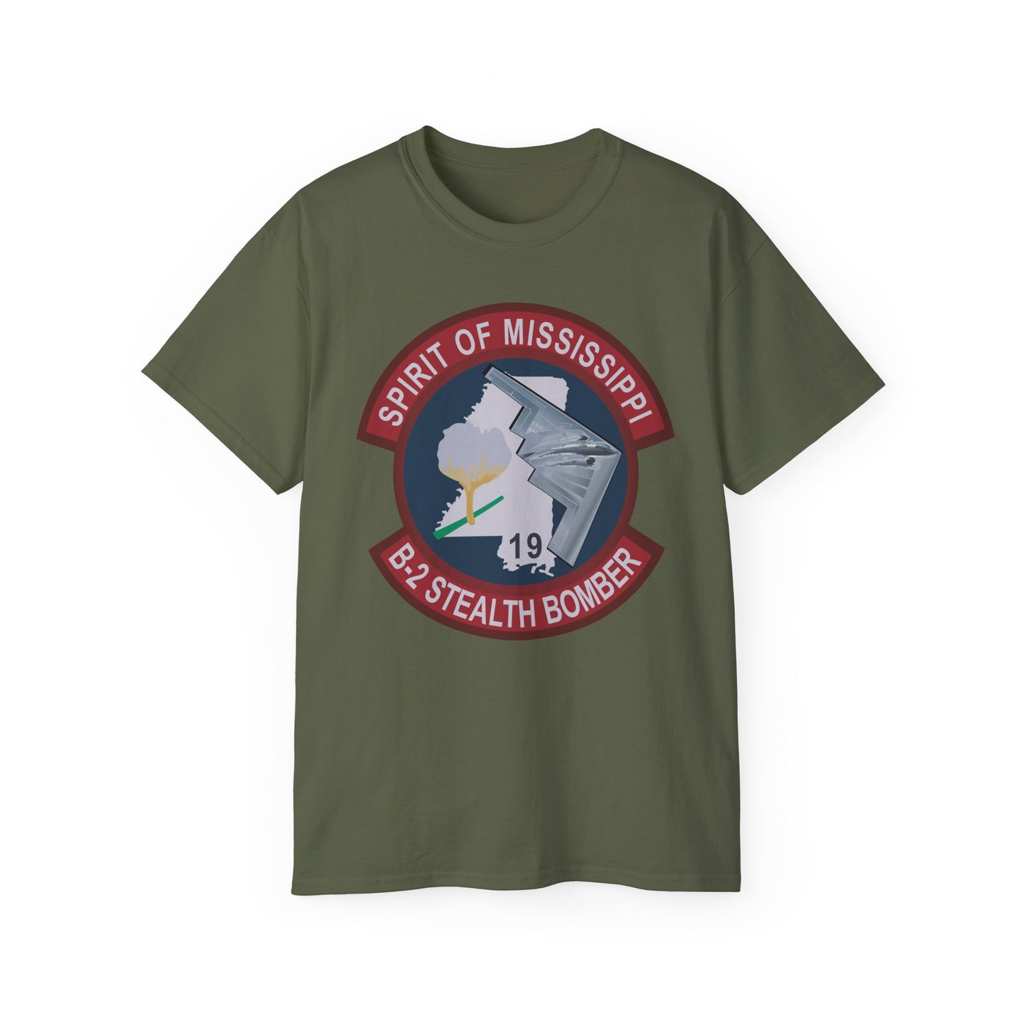 Unisex Ultra Cotton Tee - USAF - B2 - Spirit of Mississippi - Stealth Bomber wo txt X 300