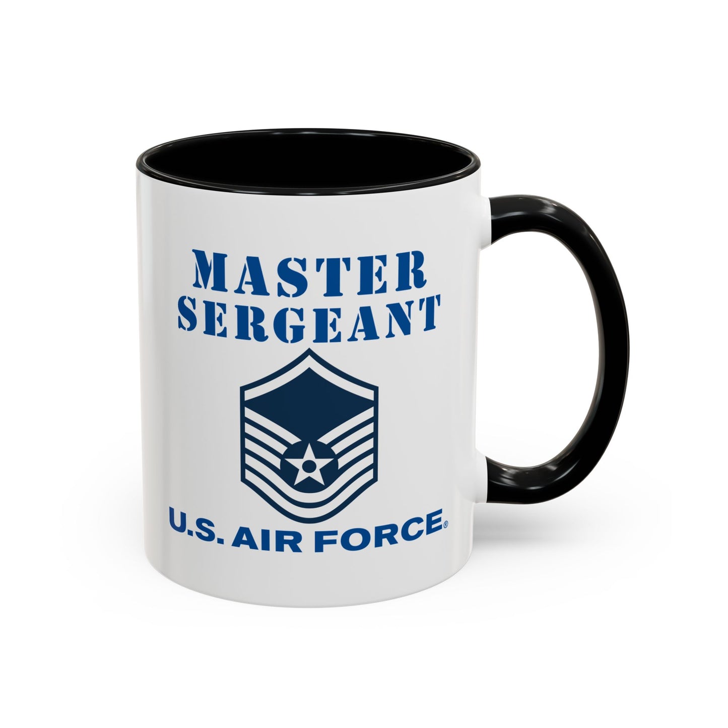 Accent Coffee Mug (11oz & 15oz) - USAF - Master Sergeant (E7a) - 2020 - US Air Force w Text X 300