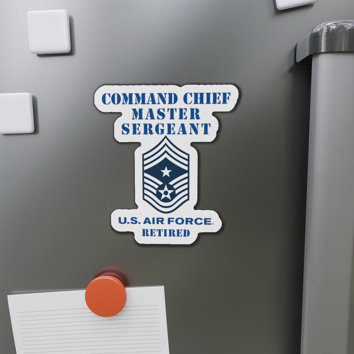 Die-Cut Magnet - USAF - Command Chief Master Sergeant (E9c) - 2020 - Retired