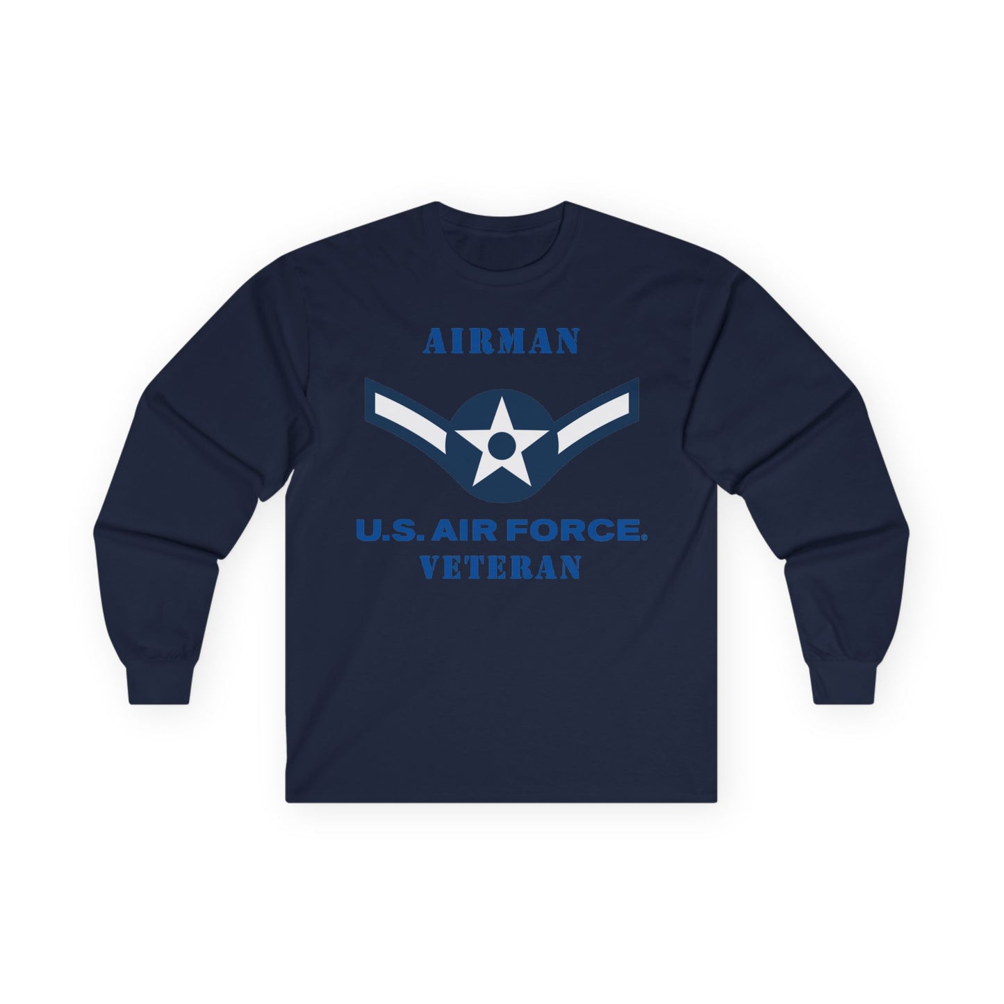 Unisex Ultra Cotton Long Sleeve Tee - USAF - Airman (E2) - 2020 - US Air Force - Veteran