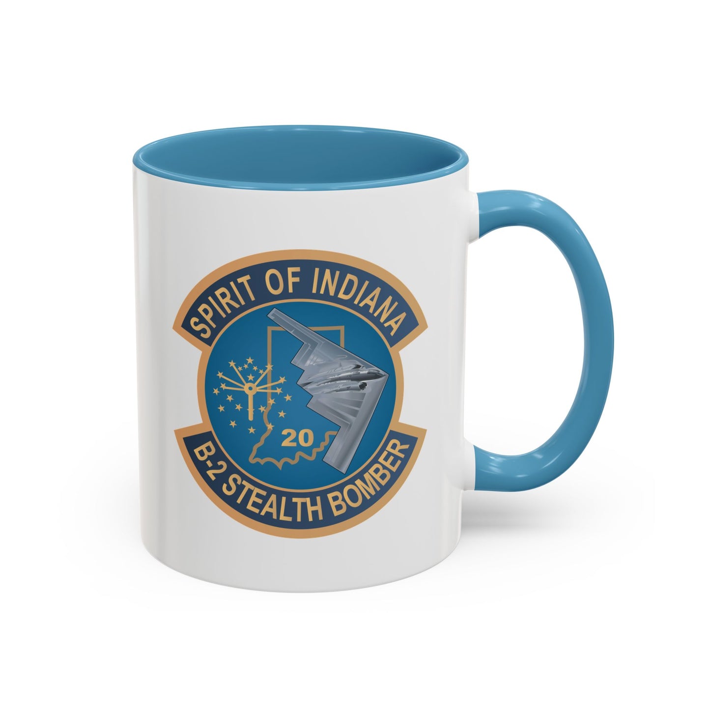 Accent Coffee Mug (11oz & 15oz) - USAF - B2 - Spirit of Indiana - Stealth Bomber wo txt X 300
