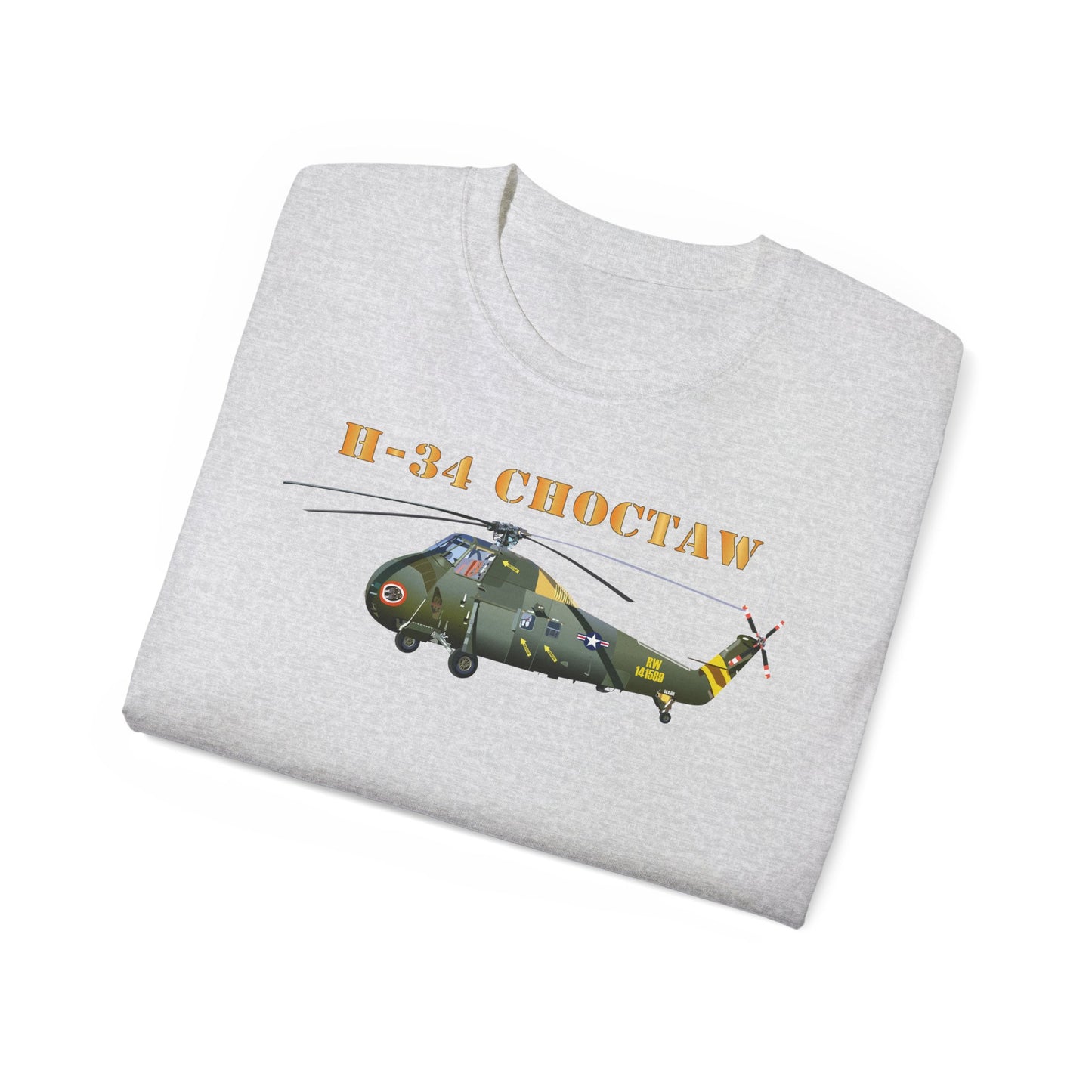 Unisex Ultra Cotton Tee - H-34 Choctaw with Txt X 300