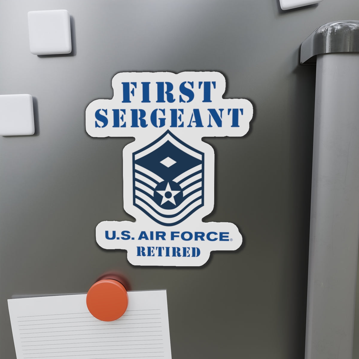 Die-Cut Magnet - USAF - First Sergeant (E7b) - 2020 - Retired