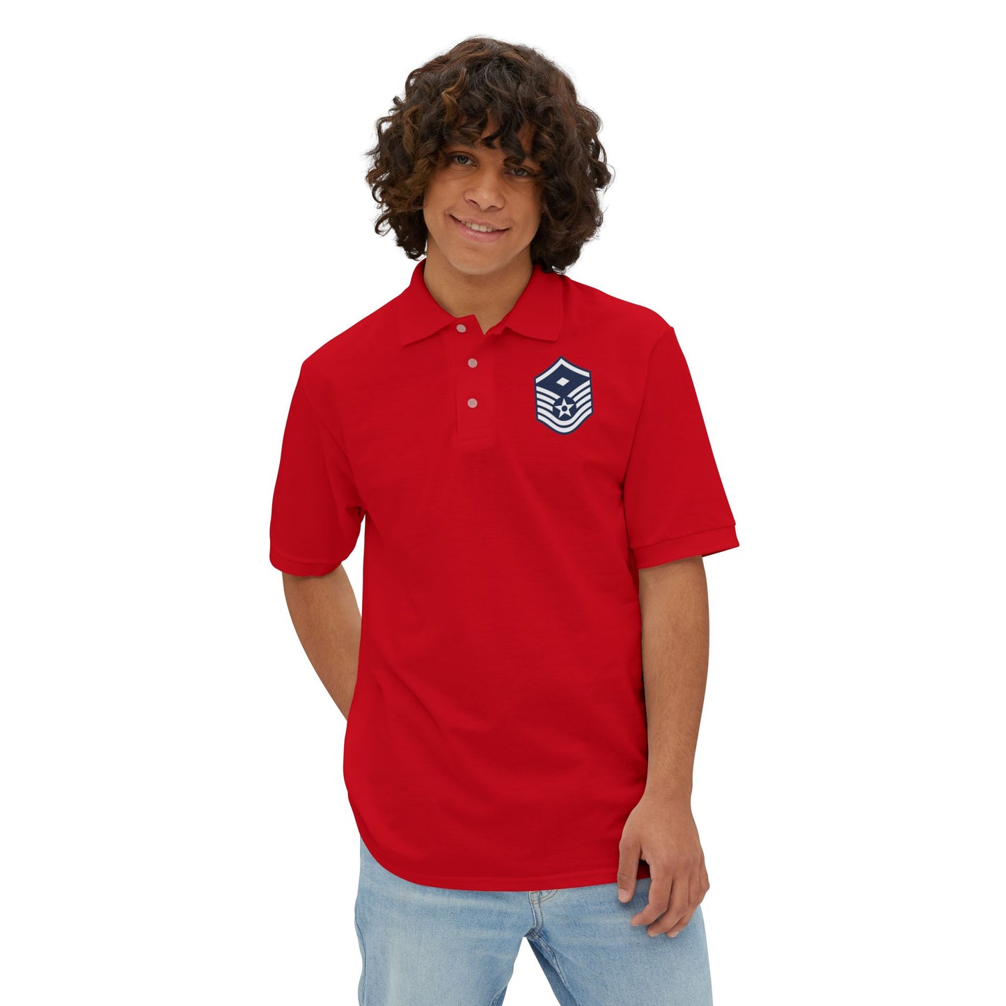Men's Piqué Polo - USAF - First Sergeant (E7b) - 2020