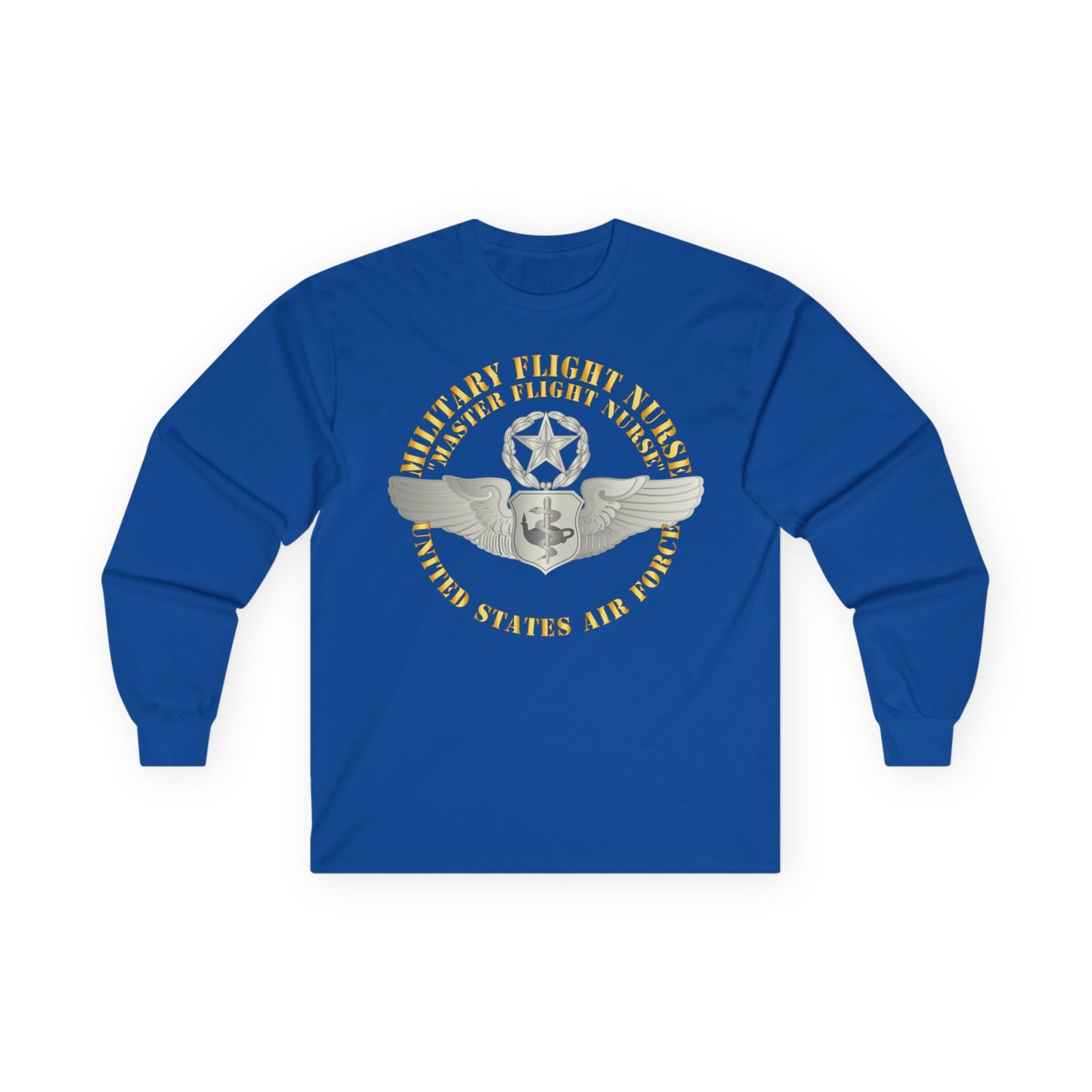 Unisex Ultra Cotton Long Sleeve Tee - USAF - Military Flight Nurse - Flight Nurse - Master