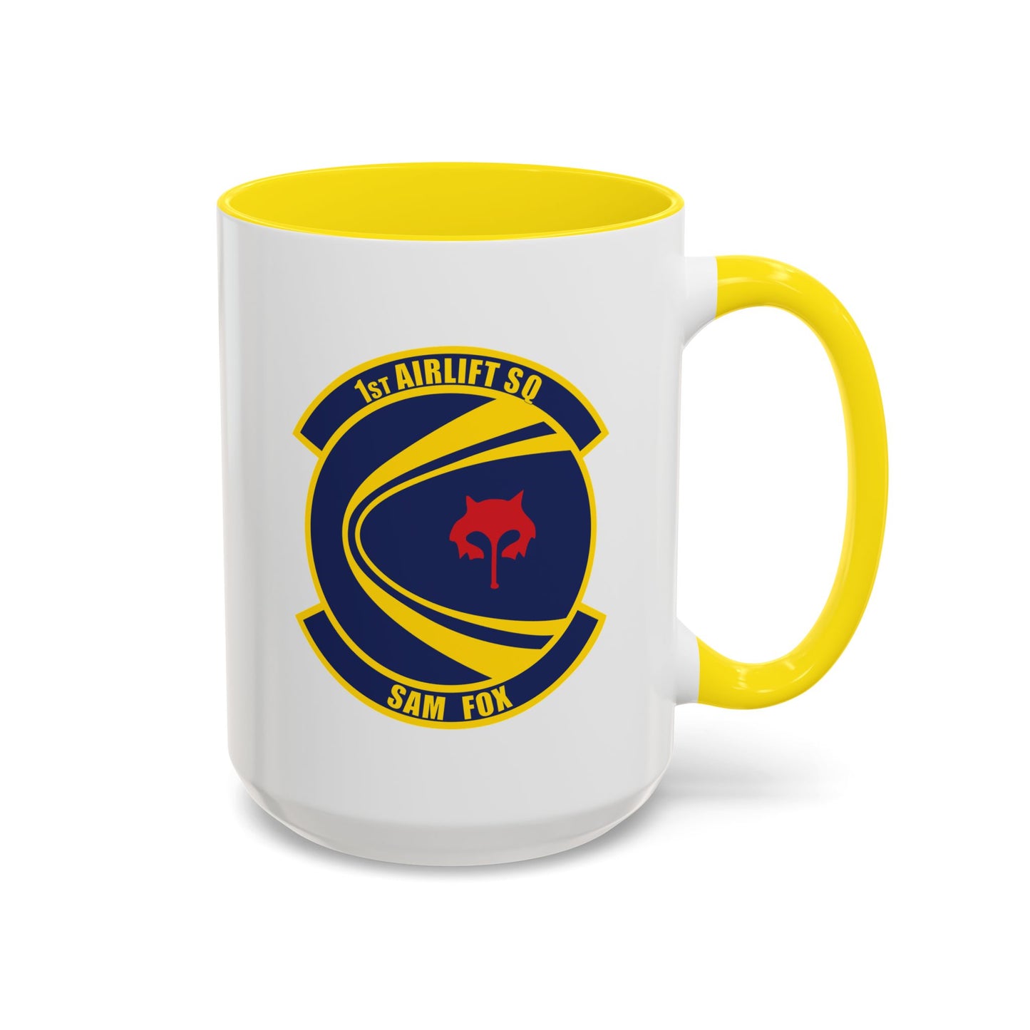 Accent Coffee Mug (11oz & 15oz) - USAF - 1st Airlift Squadron wo txt X 300