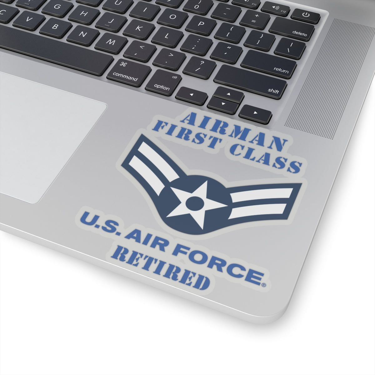Kiss-Cut Stickers - USAF - Airman - First Class (E3) - 2020 - Retired