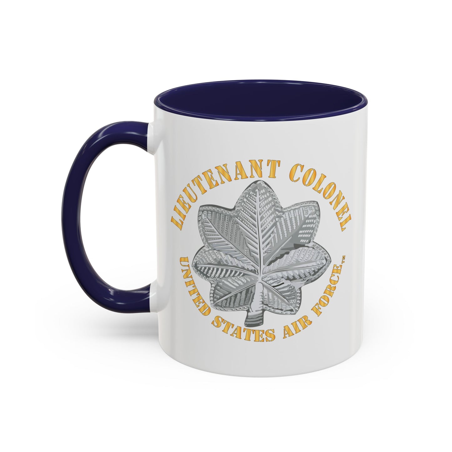 Accent Coffee Mug (11oz & 15oz) - USAF - Lieutenant Colonel - LTC - TM X 300