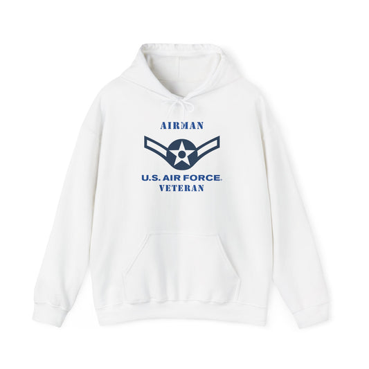 Unisex Heavy Blend Hooded Sweatshirt - USAF - Airman (E2) - 2020 - US Air Force - Veteran
