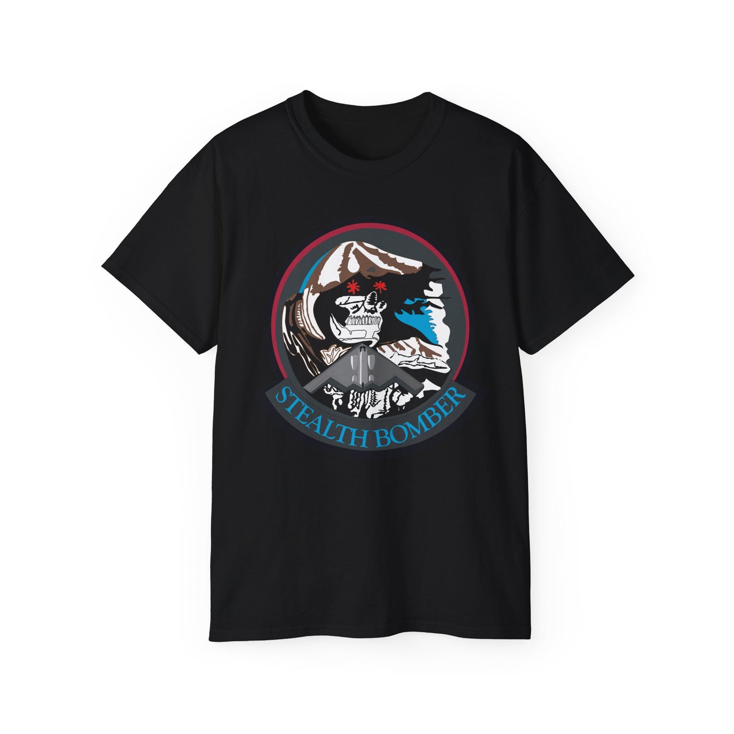 Unisex Ultra Cotton Tee - USAF - B2 - Grim Reaper - Stealth Bomber wo txt X 300
