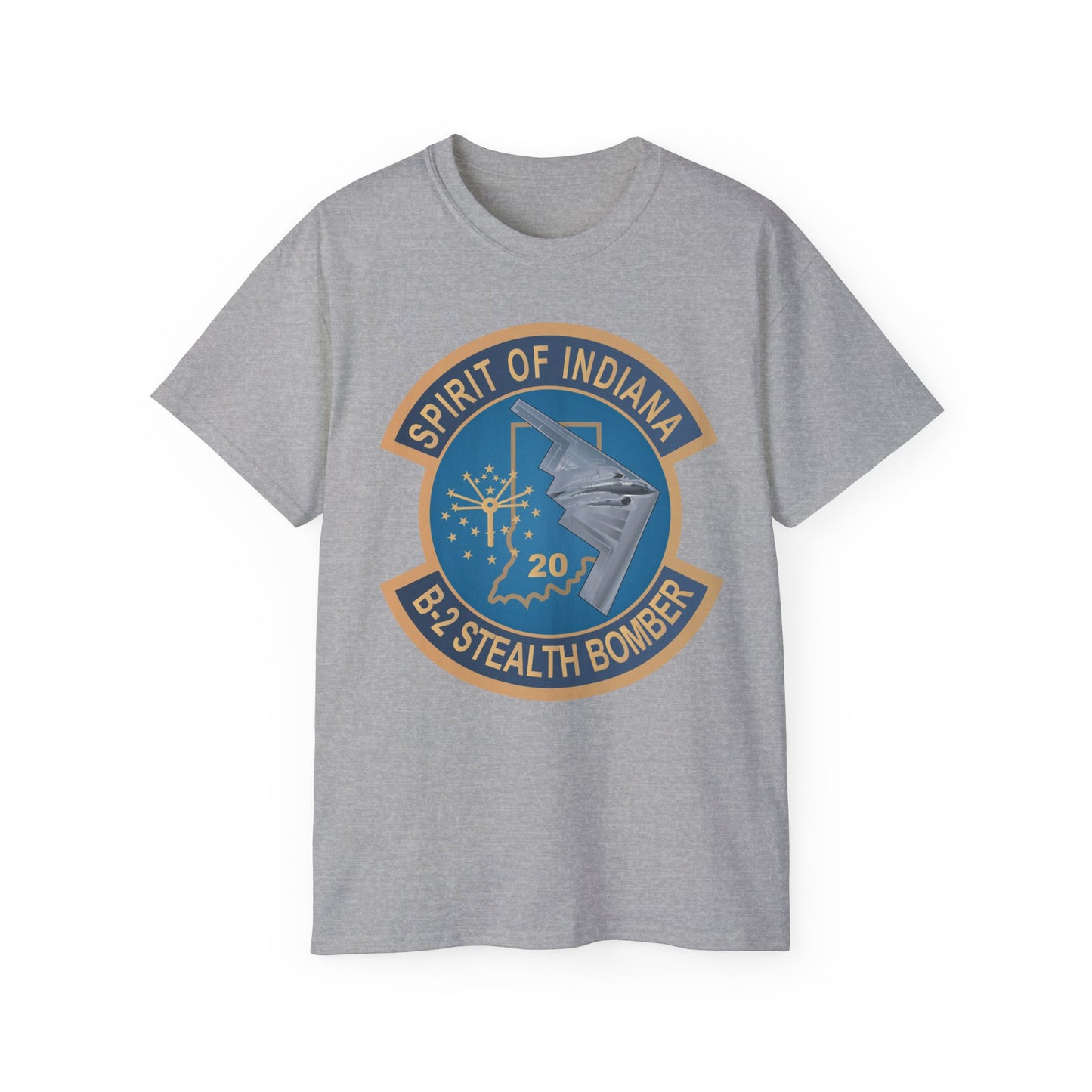 Unisex Ultra Cotton Tee - USAF - B2 - Spirit of Indiana - Stealth Bomber wo txt X 300