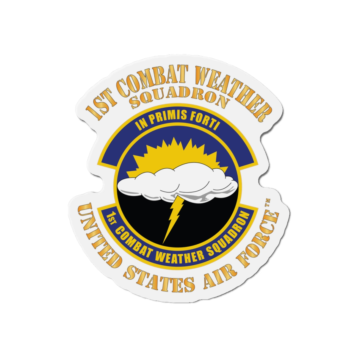 Die-Cut Magnet - USAF - 1st Combat Weather Squadron