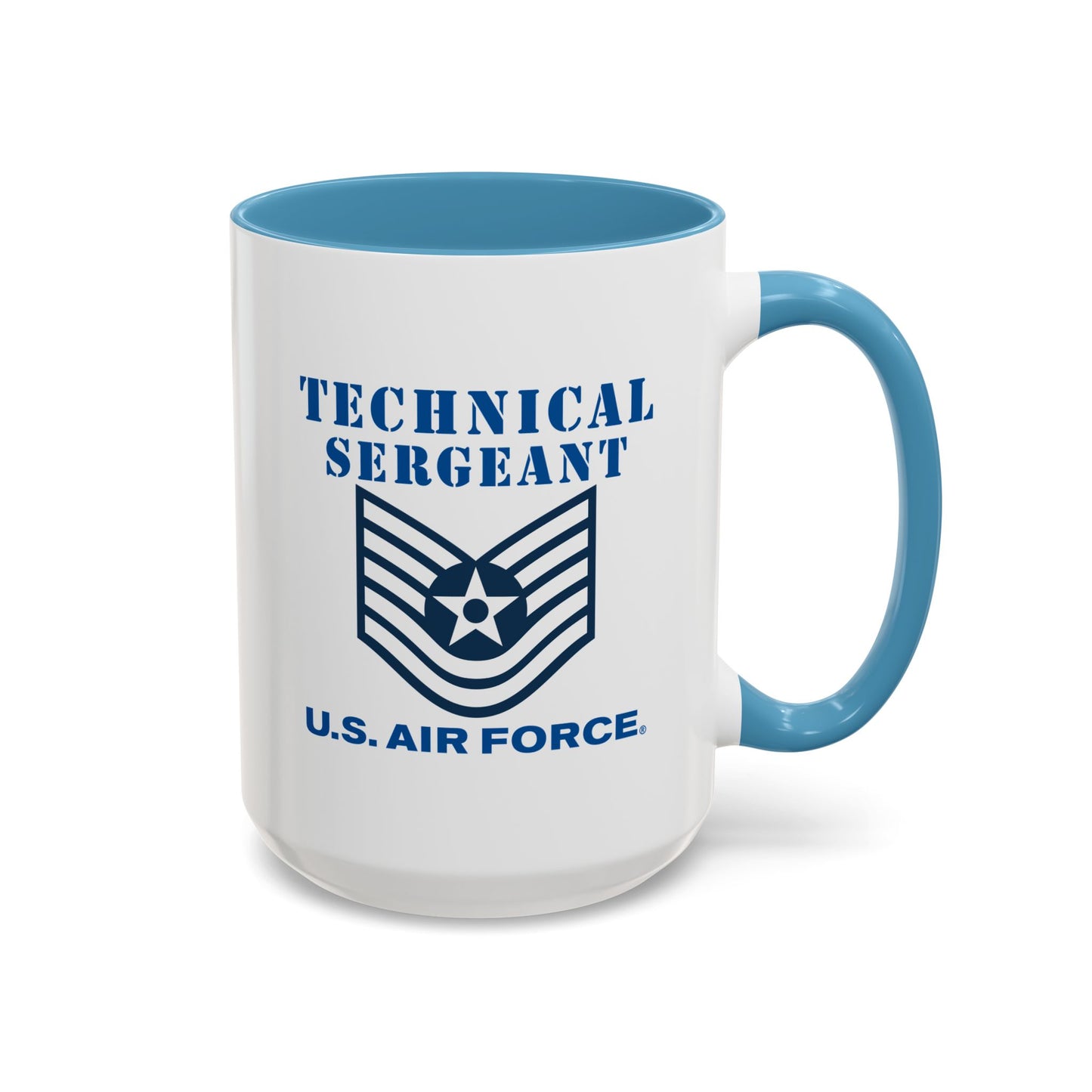 Accent Coffee Mug (11oz & 15oz) - USAF - Technical Sergeant (E6) - 2020 - US Air Force w Text X 300