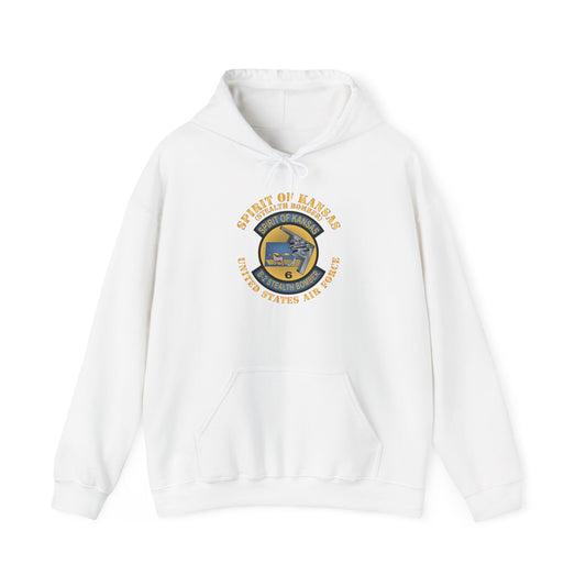 Unisex Heavy Blend Hooded Sweatshirt - USAF - B2 - Spirit of Kansas - Stealth Bomber X 300