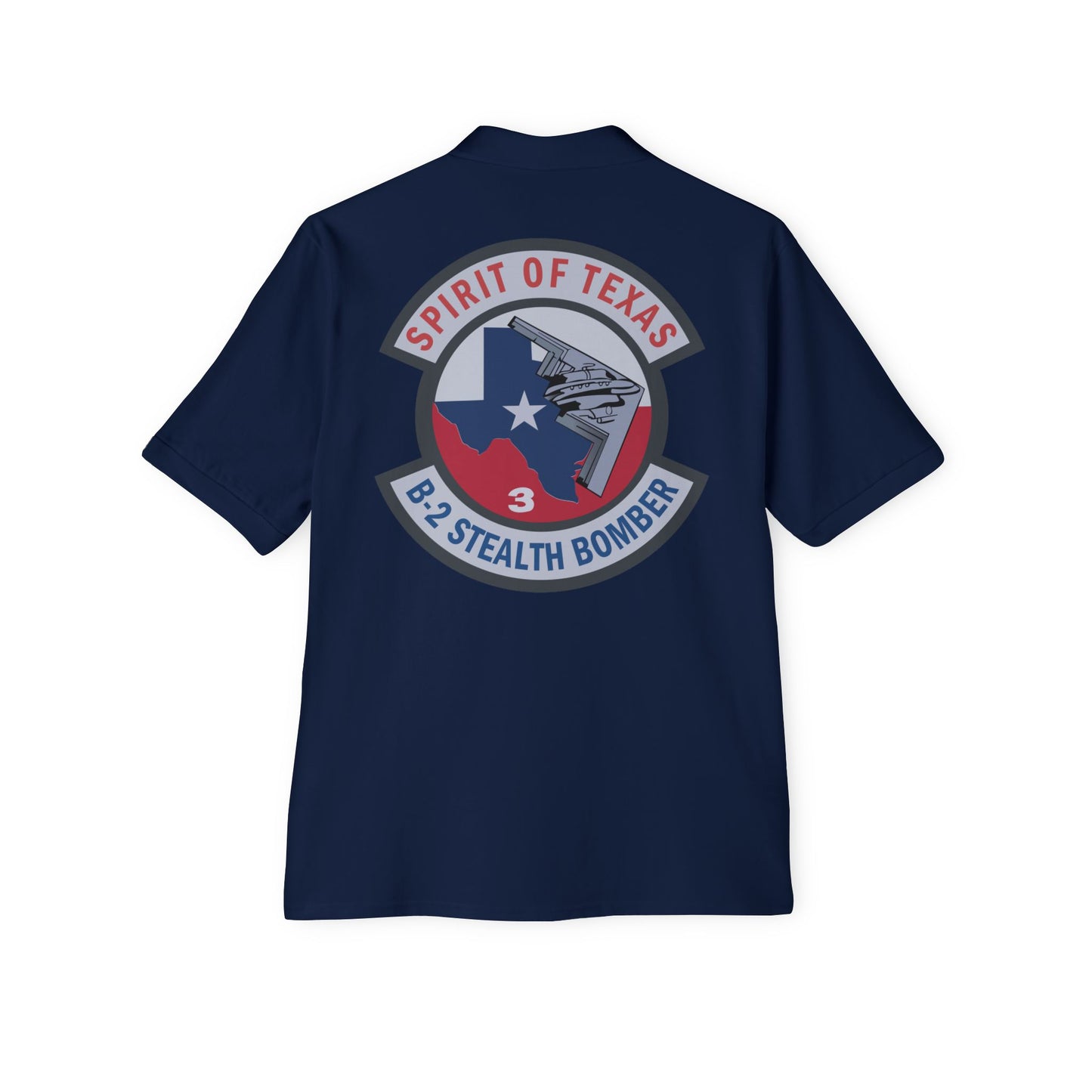 Men's Piqué Polo - USAF - B2 - Spirit of Texas - Stealth Bomber wo txt X 300