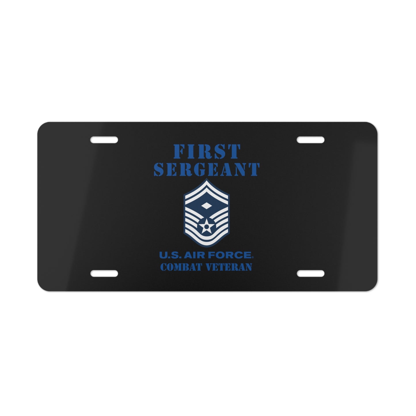License Plate - USAF - First Sergeant (E8b) - 2020 - Combat Veteran