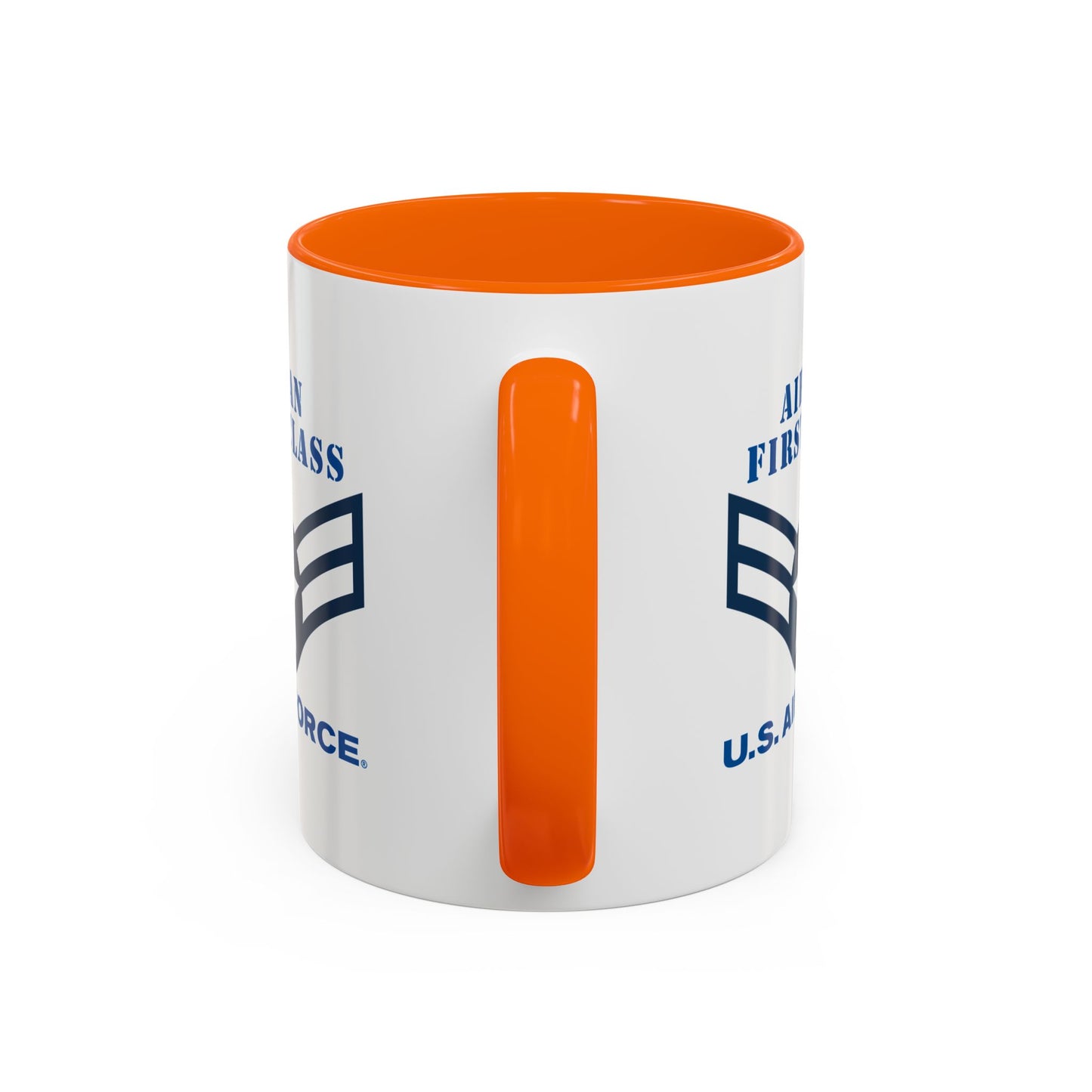 Accent Coffee Mug (11oz & 15oz) - USAF - Airman - First Class (E3) - 2020 - US Air Force w Text X 300