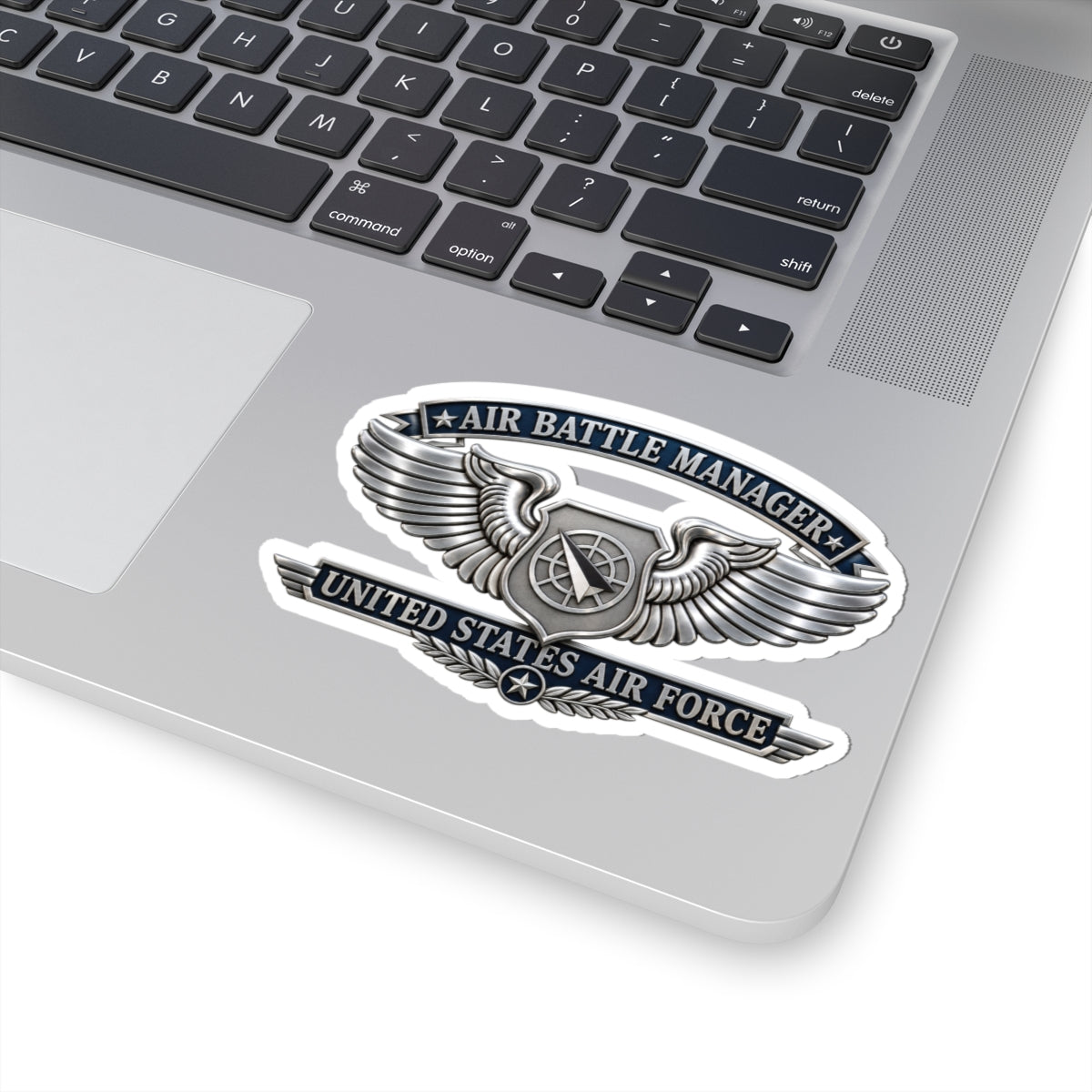 Kiss-Cut Stickers - USAF - Air Battle Manager Badge - United States Air Force- 3D - Enhanced