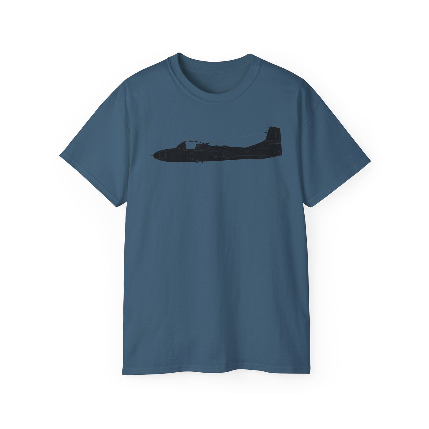 Unisex Ultra Cotton Tee - Aircraft - T-37-Trainer - Top - Black - Metal X 300