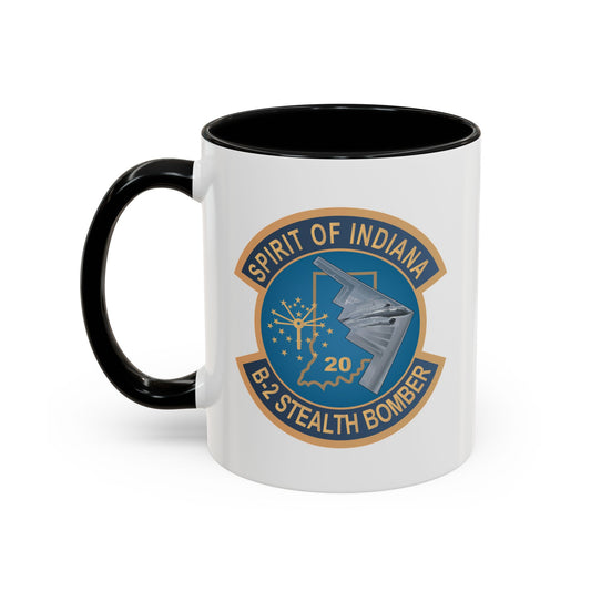 Accent Coffee Mug (11oz & 15oz) - USAF - B2 - Spirit of Indiana - Stealth Bomber wo txt X 300