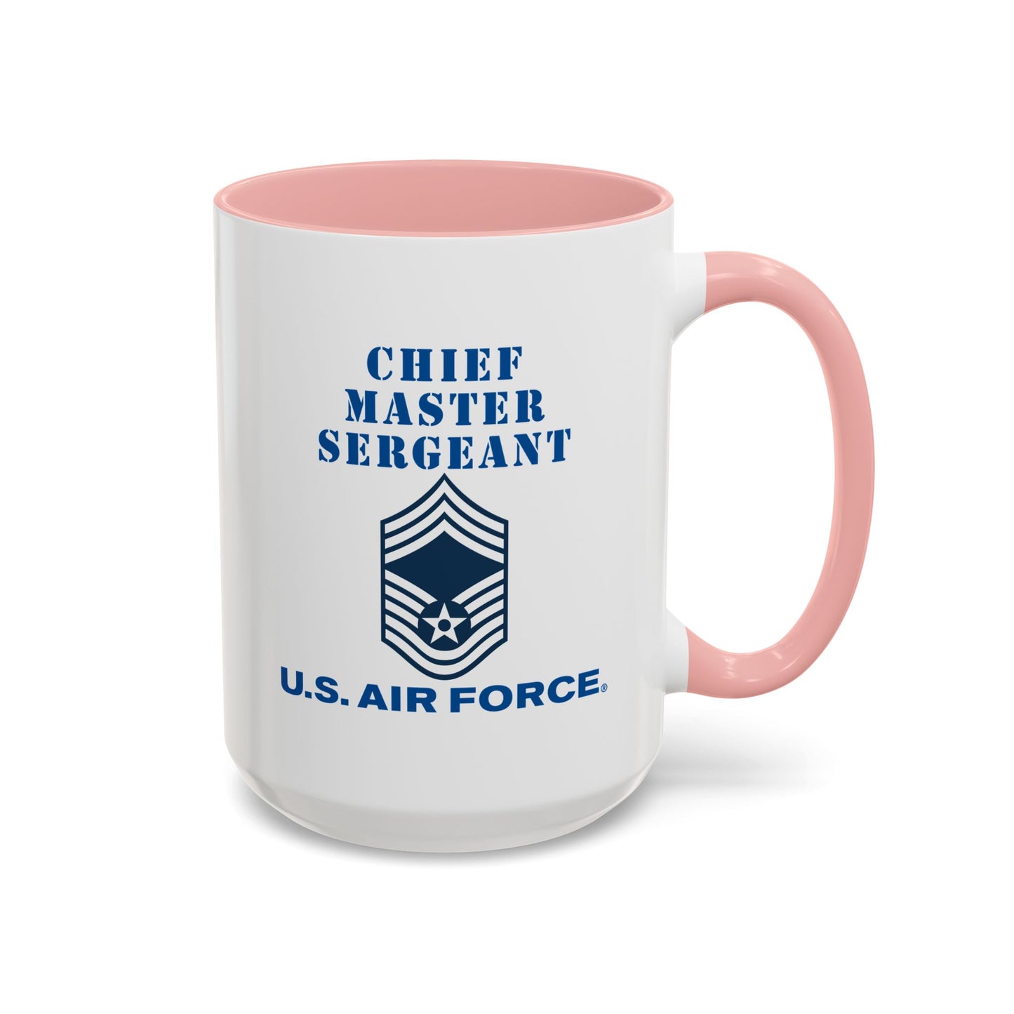 Accent Coffee Mug (11oz & 15oz) - USAF - Chief Master Sergeant (E9a) - 2020 - US Air Force w Text X 300