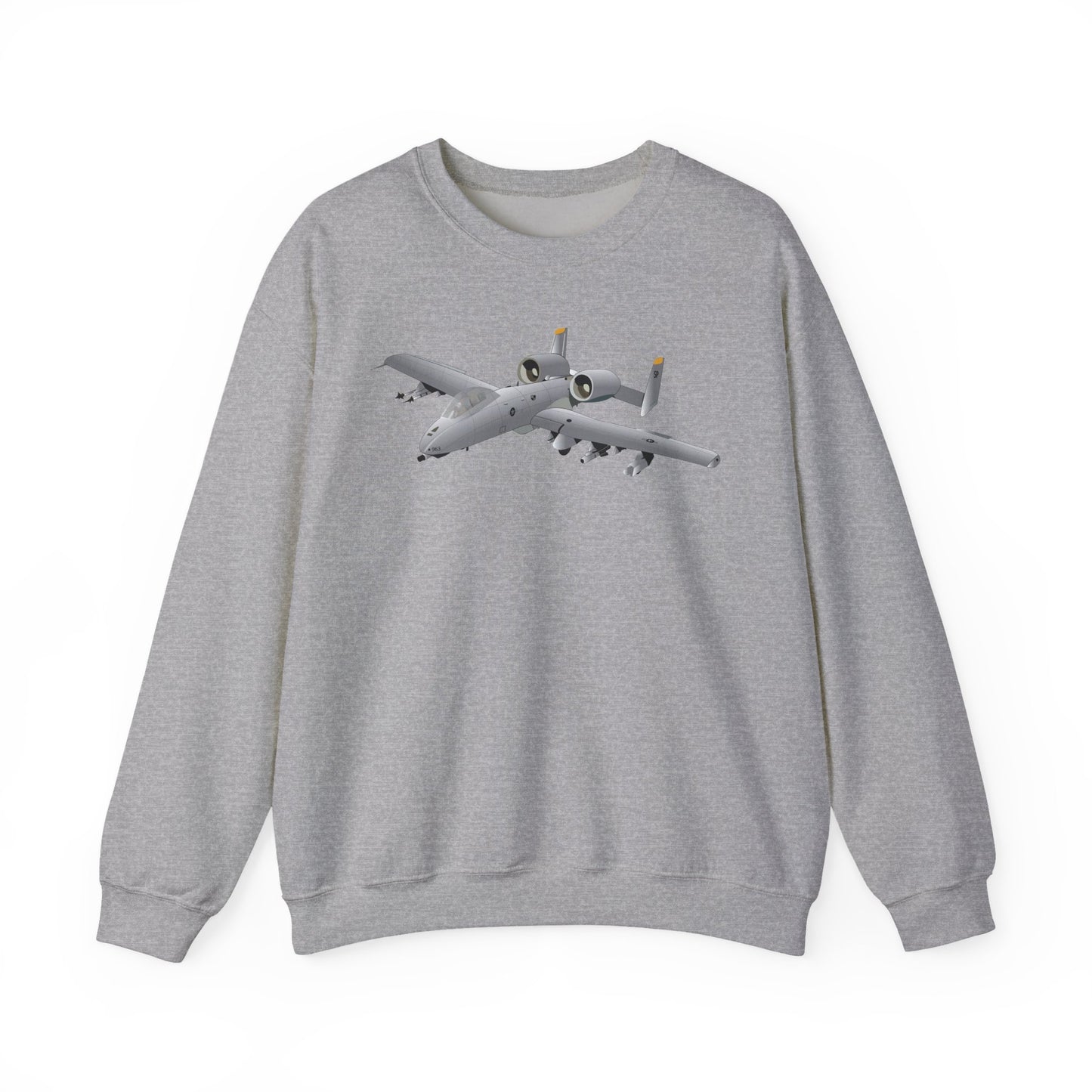 Crewneck Sweatshirt - Aircraft - A10 - Front - Top - Oblique X 300