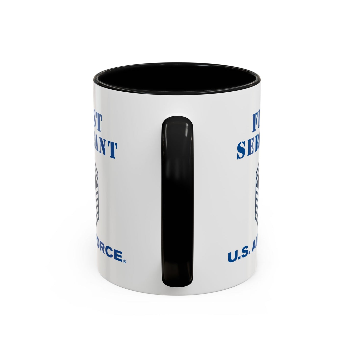 Accent Coffee Mug (11oz & 15oz) - USAF - First Sergeant (E8b) - 2020 - US Air Force w Text X 300