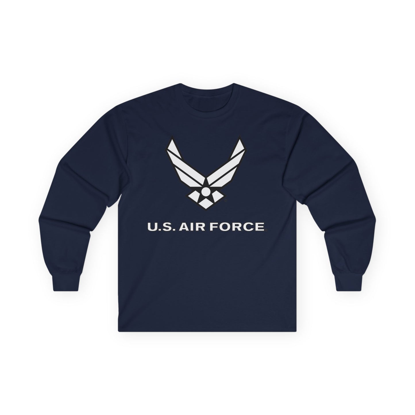 Unisex Ultra Cotton Long Sleeve Tee - USAF Logo, TM Txt - U S Air Force - LA