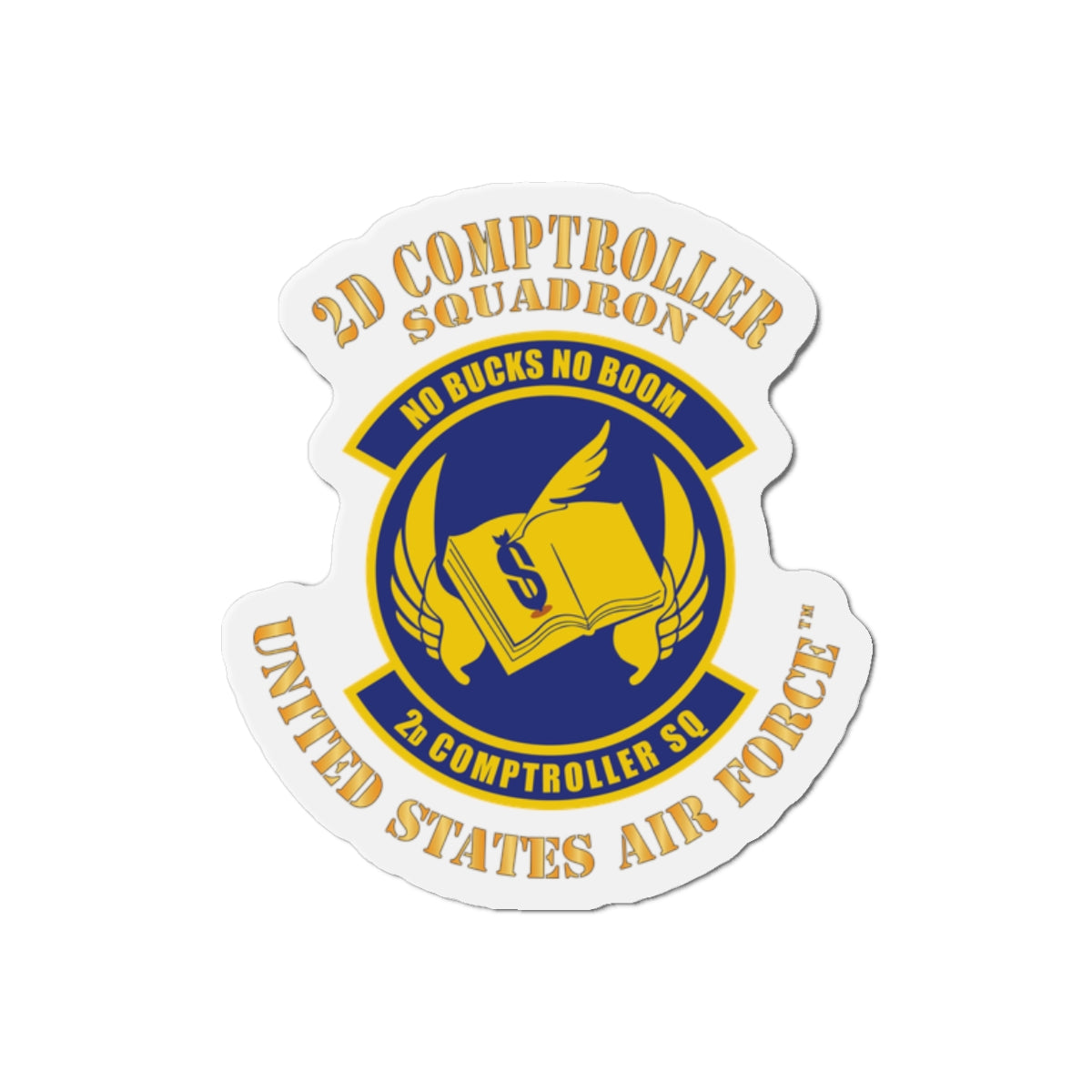 Die-Cut Magnet - USAF - 2d Comptroller Squadron