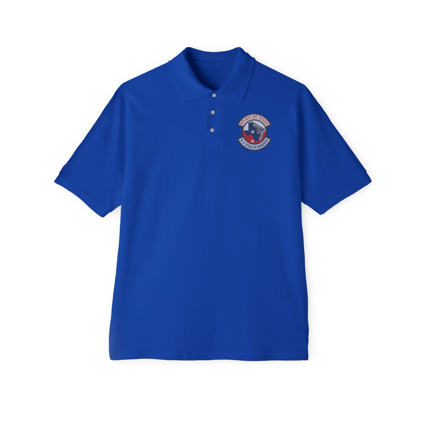 Men's Piqué Polo - USAF - B2 - Spirit of Texas - Stealth Bomber wo txt X 300