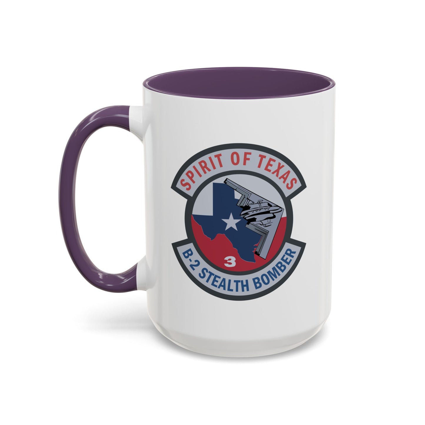 Accent Coffee Mug (11oz & 15oz) - USAF - B2 - Spirit of Texas - Stealth Bomber wo txt X 300