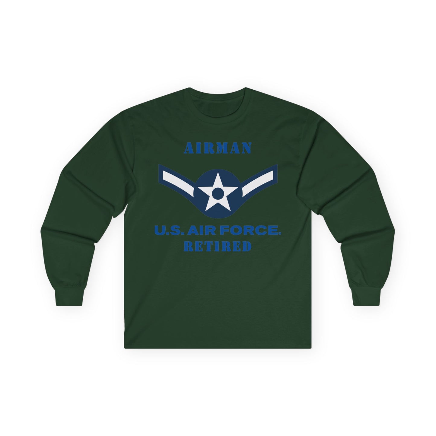 Unisex Ultra Cotton Long Sleeve Tee - USAF - Airman (E2) - 2020 - US Air Force - Retired