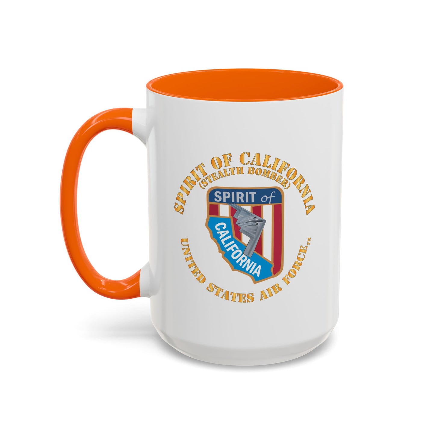 Accent Coffee Mug (11oz & 15oz) - USAF - B2 - Spirit of California - Stealth Bomber X 300