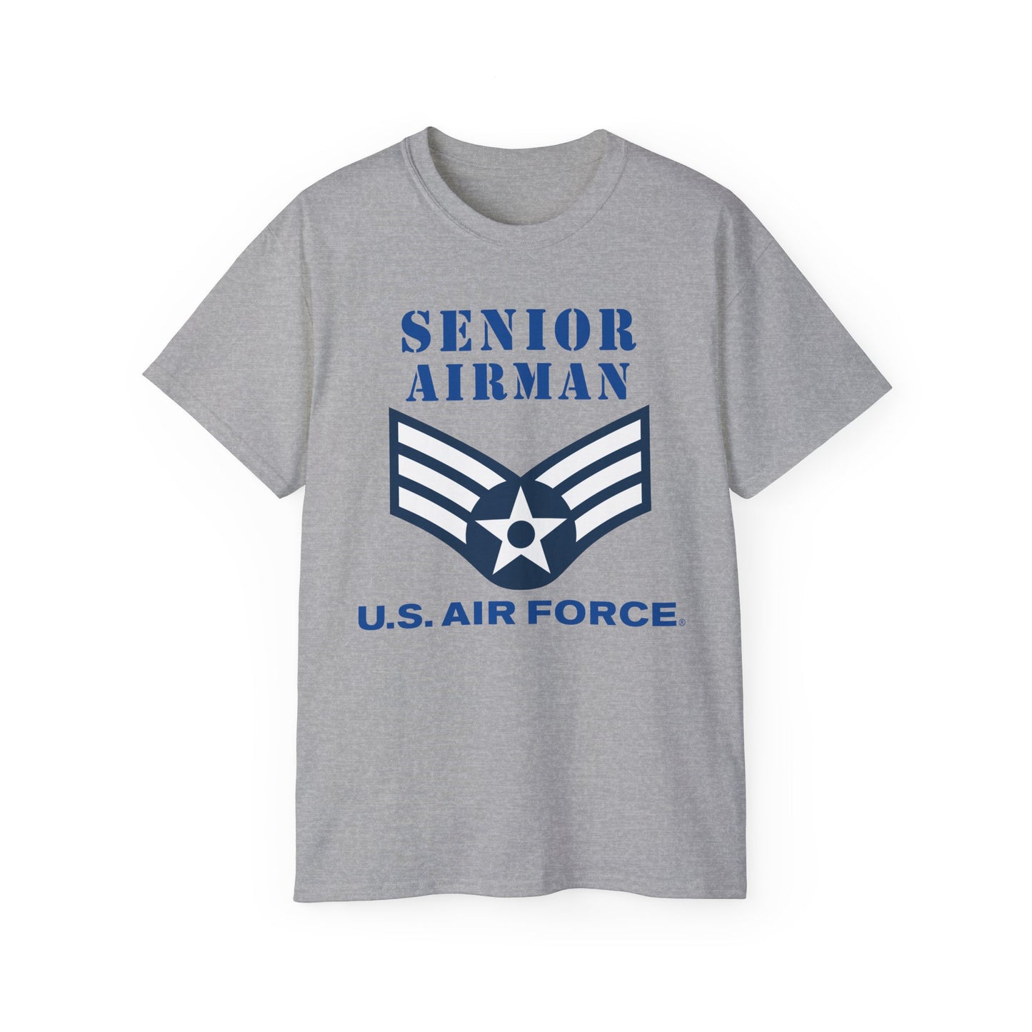 Unisex Ultra Cotton Tee - USAF - Senior Airman (E4) - 2020 - US Air Force w Text X 300