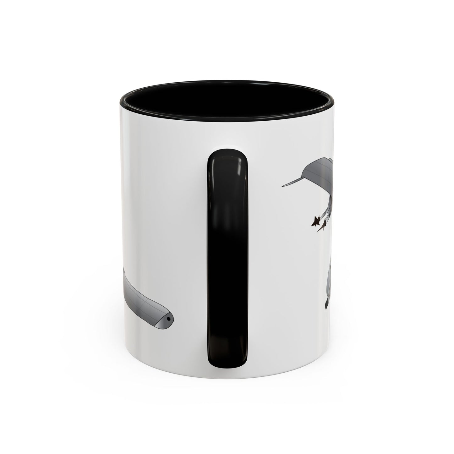 Accent Coffee Mug (11oz & 15oz) - Aircraft - A10 - Front - Top - Oblique X 300
