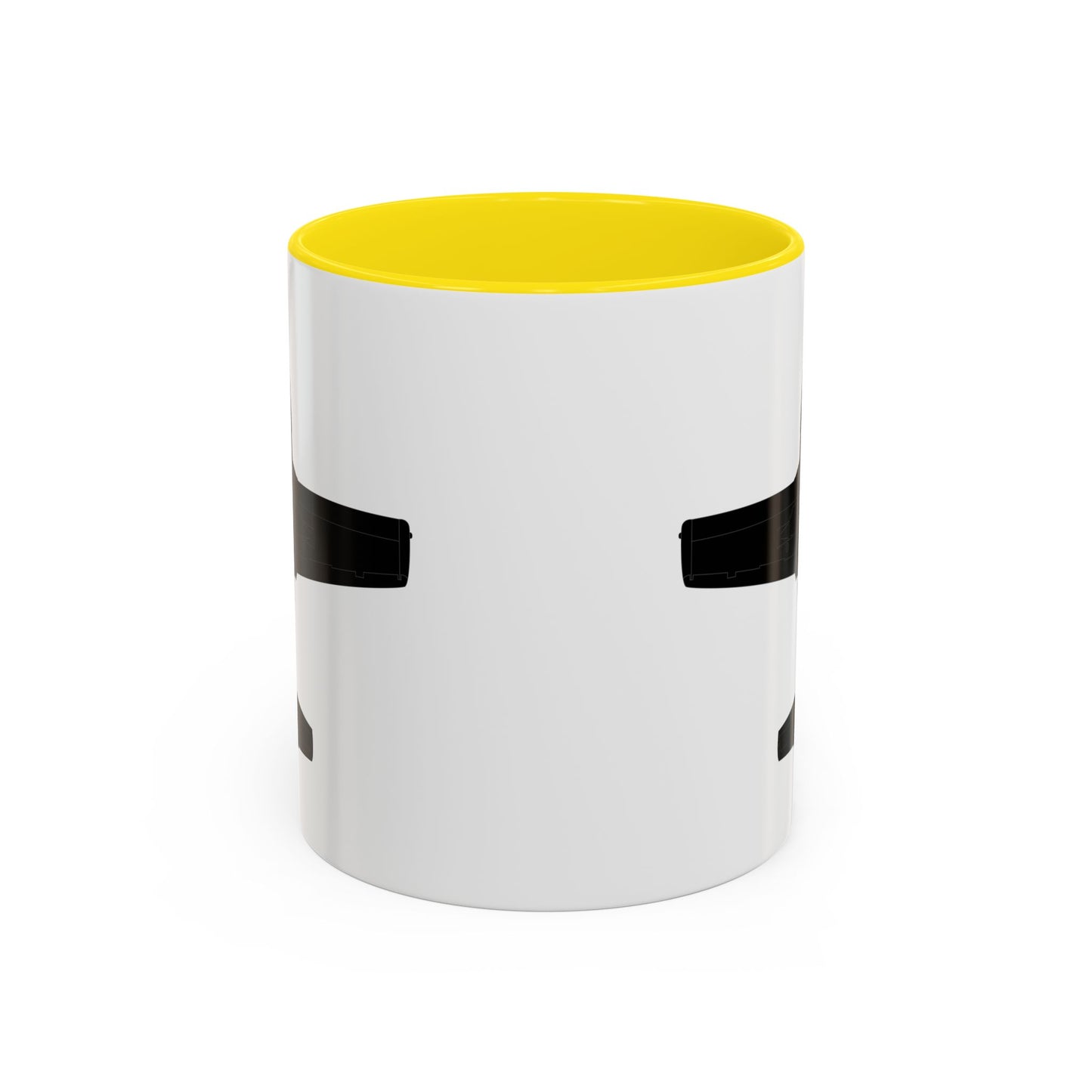 Accent Coffee Mug (11oz & 15oz) - Aircraft - T-37-Trainer - Bottom - Black - Metal X 300