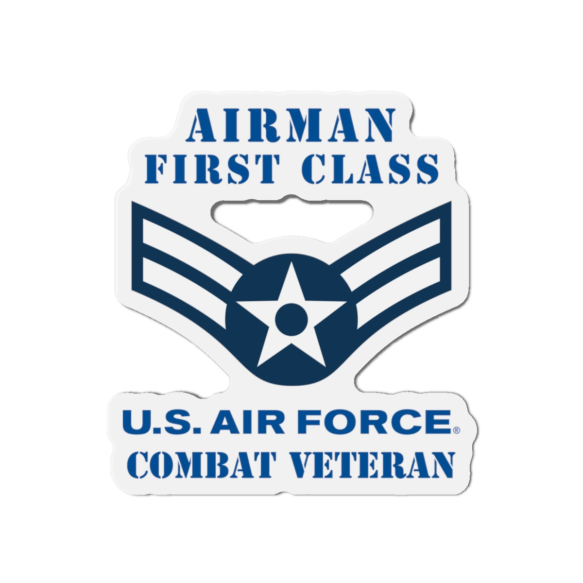 Die-Cut Magnet - USAF - Airman - First Class (E3) - 2020 - Combat Veteran