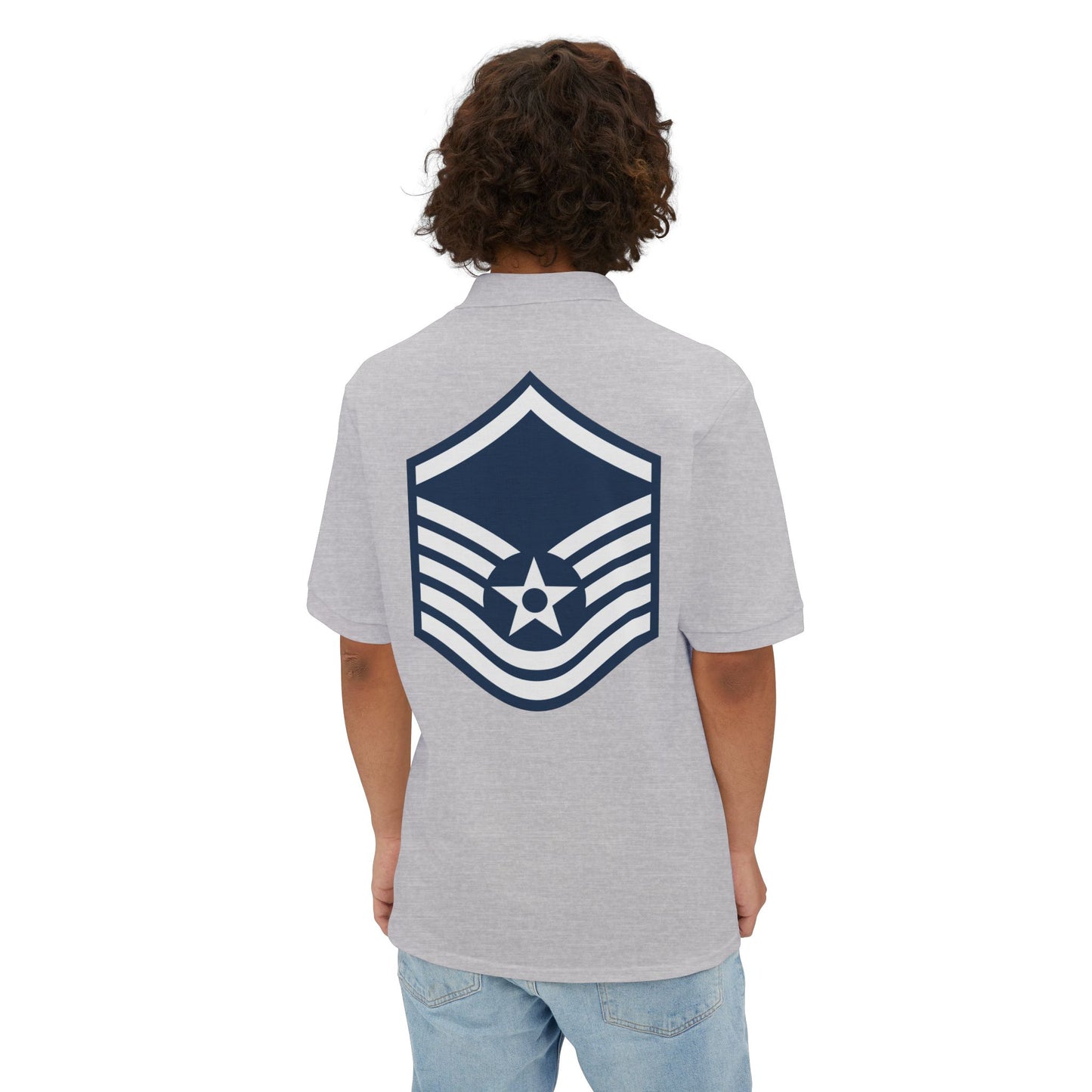 Men's Piqué Polo - USAF - Master Sergeant (E7a) - 2020