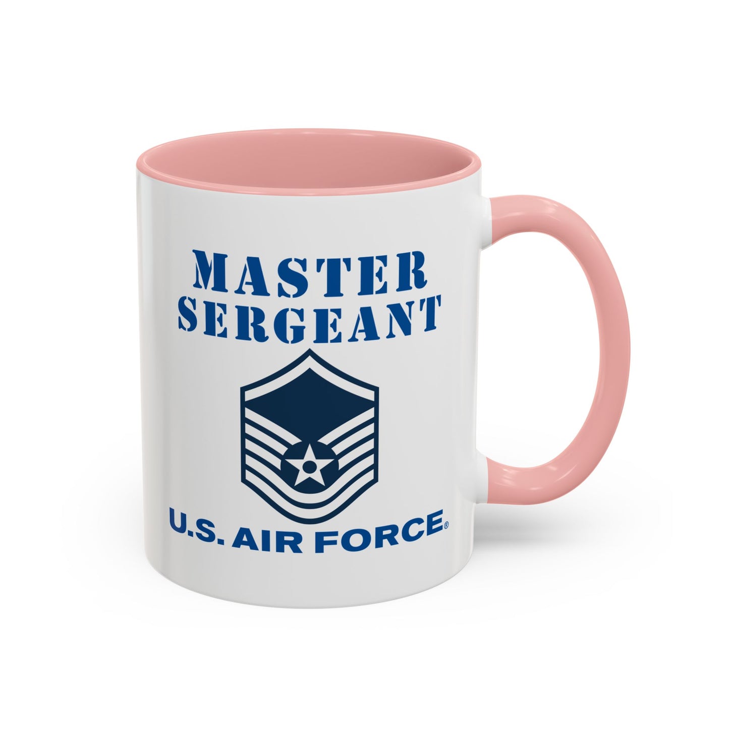 Accent Coffee Mug (11oz & 15oz) - USAF - Master Sergeant (E7a) - 2020 - US Air Force w Text X 300