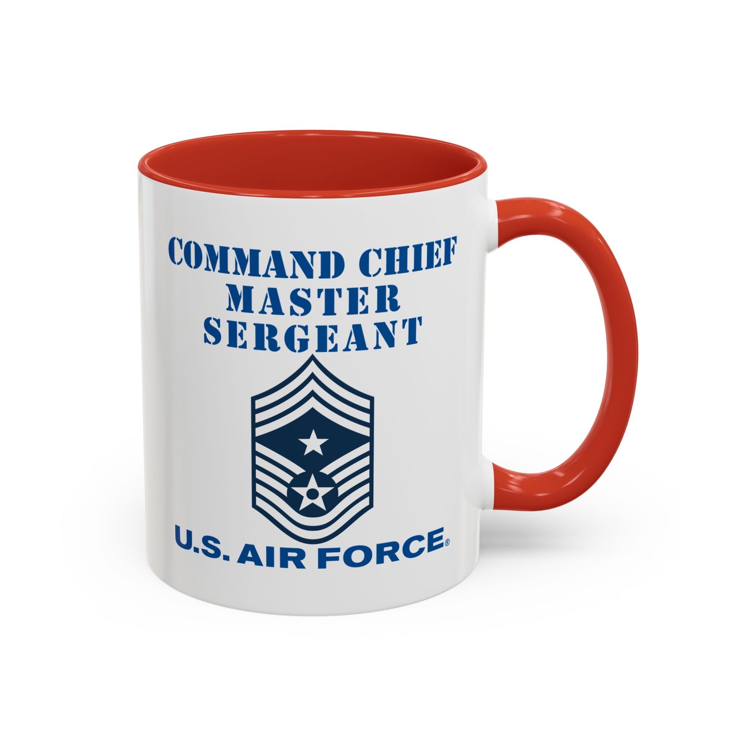 Accent Coffee Mug (11oz & 15oz) - USAF - Command Chief Master Sergeant (E9c) - 2020 - US Air Force w Text X 300